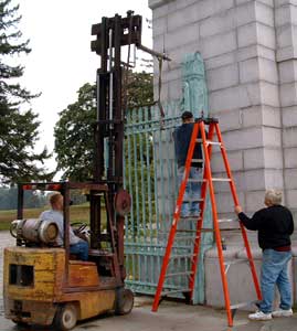 Cemetery gate restoration